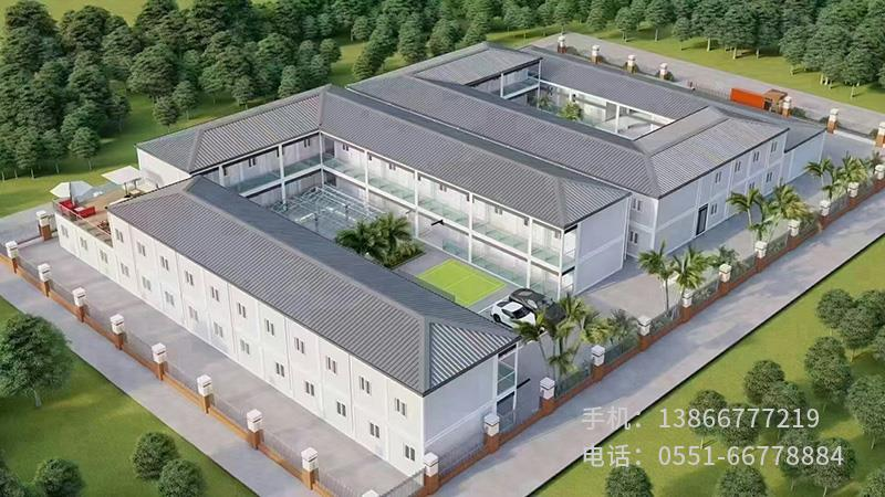 H.打包箱做四坡屋脊頂